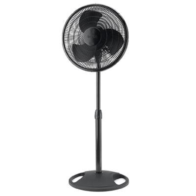 Lasko 2521 16" 3 Speed Oscillating Stand Floor Pedestal Fan Adj Height BLACK