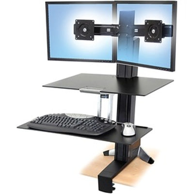 WorkFit-S, Dual Sit-Stand, Worksurface & Large Kybd Tray