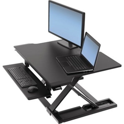 WorkFit-TX Standing Desk Converter, Black.