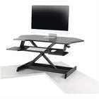 WorkFit Corner Standing Desk Converter, black