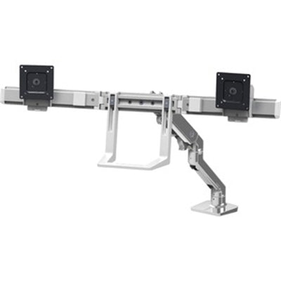 HX Desk Dual Monitor Arm, Polished