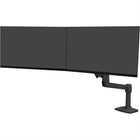 LX Desk Dual Direct Arm, Matte Black