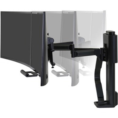 TRACE Dual Monitor Mount, Matte Black