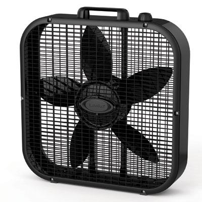 20 Box Fan 3spd Black