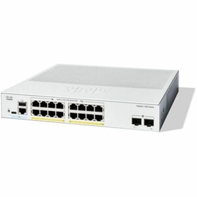 Cat 1300 16-port GE PoE 2x1G