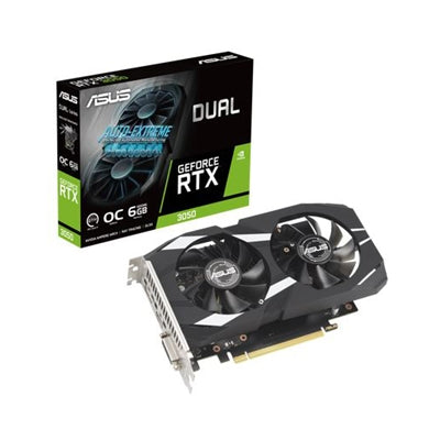 ASUS Dual NVIDIA GeForce RTX 3050 6GB OC Edition Gaming Graphics Card - GPU