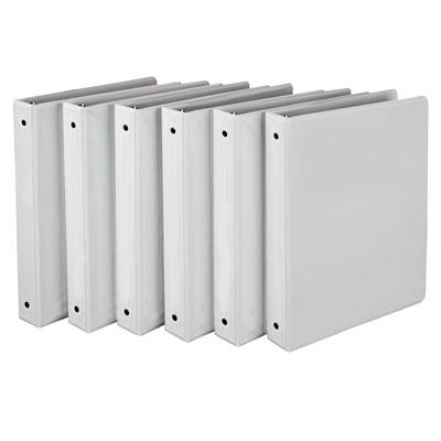 Economy View Binder 1" Wht 6pk