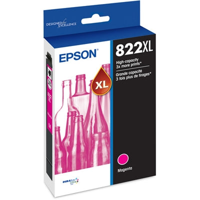 EPSON T822 High Capacity Magenta Ink Cartridge with Sensormatic