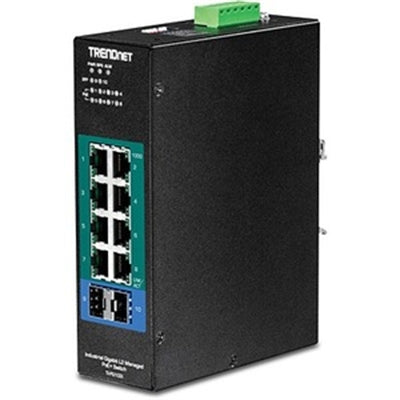 10Port L2 PoEplus DINRail SWTC