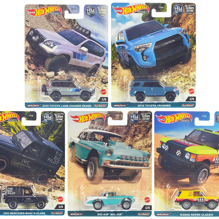 "HW Off Road" 5 piece Set "Car Culture" Series Diecast Model Cars by Hot Wheels