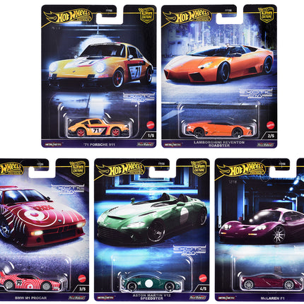 "Exotic Envy" 5 piece Set "Car Culture" 2024 Series G Diecast Model Cars by Hot Wheels