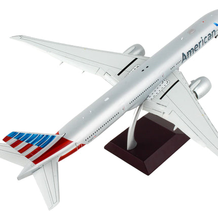 Boeing 777-300ER Commercial Aircraft with Flaps Down "American Airlines" Silver "Gemini 200" Series 1/200 Diecast Model Airplane by GeminiJets