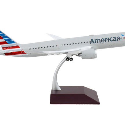 Boeing 787-9 Commercial Aircraft with Flaps Down "American Airlines" Silver "Gemini 200" Series 1/200 Diecast Model Airplane by GeminiJets