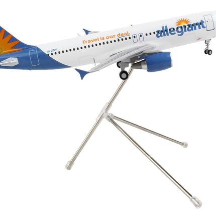 Airbus A320 Commercial Aircraft "Allegiant Air" White with Blue Tail "Gemini 200" Series 1/200 Diecast Model Airplane by GeminiJets