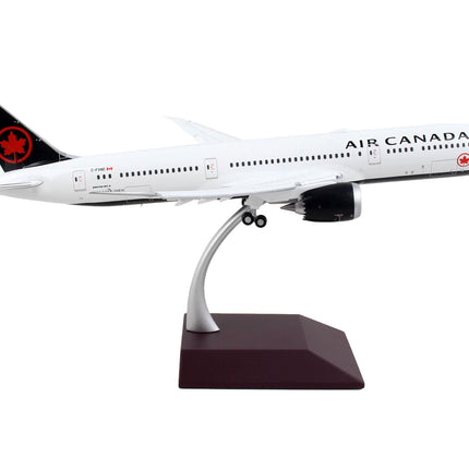 Boeing 787-9 Commercial Aircraft with Flaps Down "Air Canada" White with Black Tail "Gemini 200" Series 1/200 Diecast Model Airplane by GeminiJets