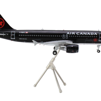 Airbus A320 Commercial Aircraft "Air Canada" (C-FNVV) Black "Gemini 200" Series 1/200 Diecast Model Airplane by GeminiJets