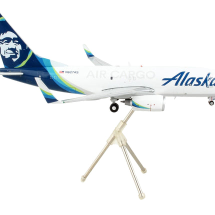 Boeing 737-700BDSF Commercial Aircraft "Alaska Air Cargo" White with Blue Tail "Gemini 200" Series 1/200 Diecast Model Airplane by GeminiJets