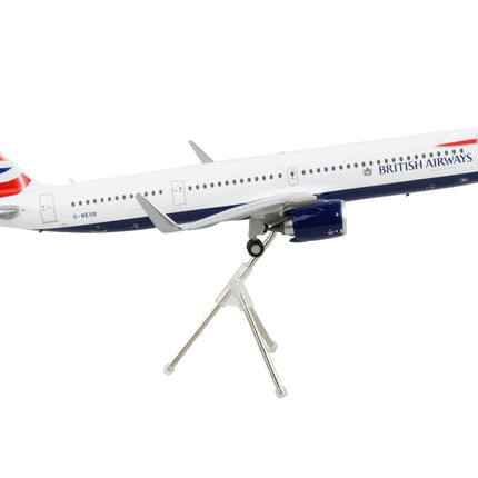 Airbus A321neo Commercial Aircraft "British Airways" White with Tail Stripes "Gemini 200" Series 1/200 Diecast Model Airplane by GeminiJets