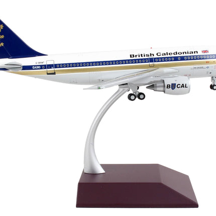 Airbus A310-200 Commercial Aircraft "British Caledonian" White with Blue Stripes and Tail "Gemini 200" Series 1/200 Diecast Model Airplane by GeminiJets