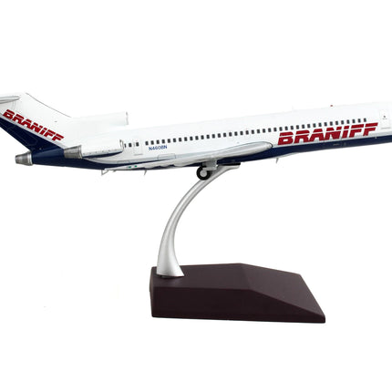 Boeing 727-200 Commercial Aircraft "Braniff International Airways" White and Blue "Gemini 200" Series 1/200 Diecast Model Airplane by GeminiJets