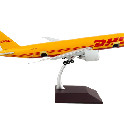 Boeing 777F Commercial Aircraft "DHL" Yellow "Gemini 200 - Interactive" Series 1/200 Diecast Model Airplane by GeminiJets