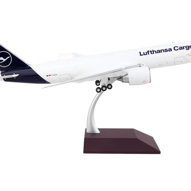 Boeing 777F Commercial Aircraft "Lufthansa Cargo" White with Blue Tail "Gemini 200 - Interactive" Series 1/200 Diecast Model Airplane by GeminiJets