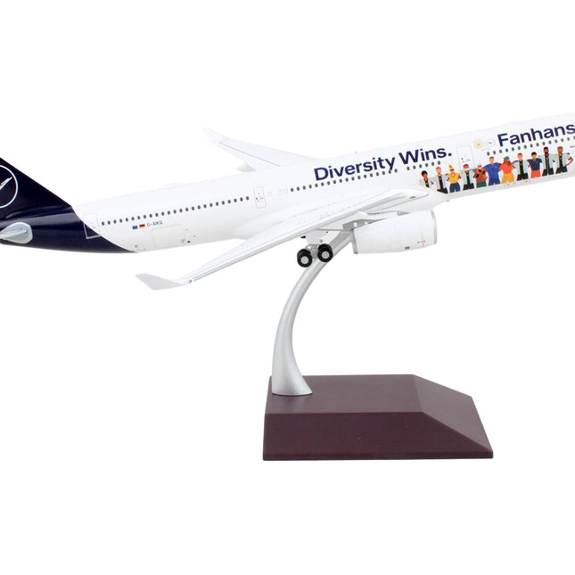 Airbus A330-300 Commercial Aircraft "Lufthansa - Diversity Wins" White with Blue Tail "Gemini 200" Series 1/200 Diecast Model Airplane by GeminiJets