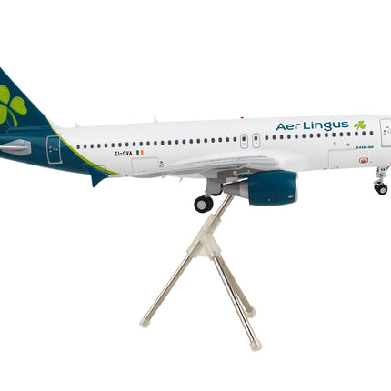 Airbus A320 Commercial Aircraft "Aer Lingus" White with Teal Tail "Gemini 200" Series 1/200 Diecast Model Airplane by GeminiJets