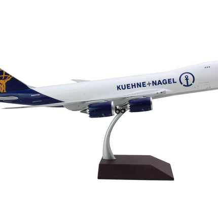 Boeing 747-8F Commercial Aircraft "Atlas Air - Kuene+Nagel" (N862GT) White with Blue Tail "Gemini 200" Series 1/200 Diecast Model Airplane by GeminiJets