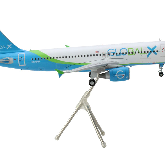 Airbus A320 Commercial Aircraft "GlobalX Airlines" White with Blue and Green Tail "Gemini 200" Series 1/200 Diecast Model Airplane by GeminiJets