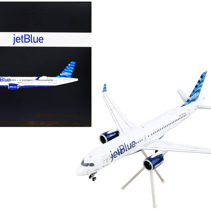 Airbus A220-300 Commercial Aircraft "JetBlue Airways" White with Blue Tail "Gemini 200" Series 1/200 Diecast Model Airplane by GeminiJets