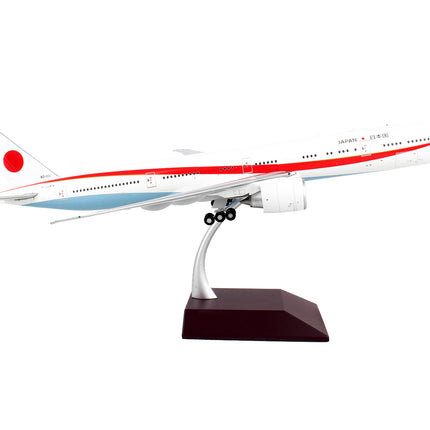 Boeing 777-300ER Commercial Aircraft "Japan Air Self-Defense Force (JASDF)" White with Red Stripes "Gemini 200" Series 1/200 Diecast Model Airplane by GeminiJets