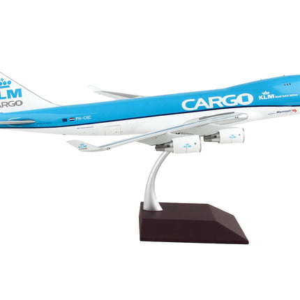 Boeing 747-400F Commercial Aircraft "KLM Royal Dutch Airlines Cargo" Blue with White Tail "Gemini 200 - Interactive" Series 1/200 Diecast Model Airplane by GeminiJets