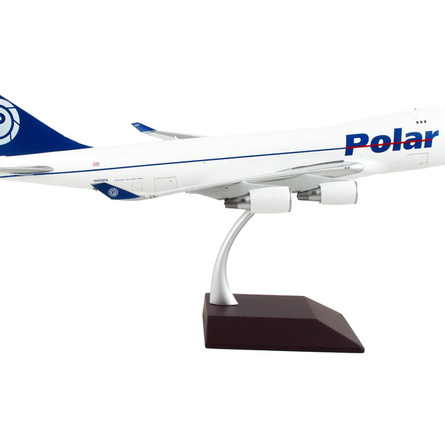 Boeing 747-400F Commercial Aircraft "Polar Air Cargo" White with Blue Tail "Gemini 200 - Interactive" Series 1/200 Diecast Model Airplane by GeminiJets