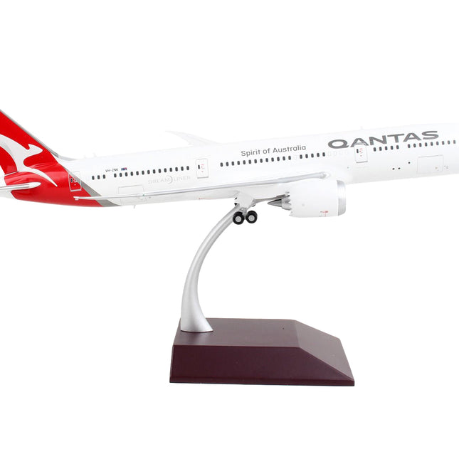 Boeing 787-9 Commercial Aircraft "Qantas Airways - Spirit of Australia" White with Red Tail "Gemini 200" Series 1/200 Diecast Model Airplane by GeminiJets