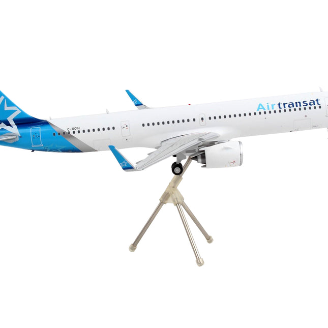 Airbus A321neo Commercial Aircraft "Air Transat" White with Blue Tail "Gemini 200" Series 1/200 Diecast Model Airplane by GeminiJets