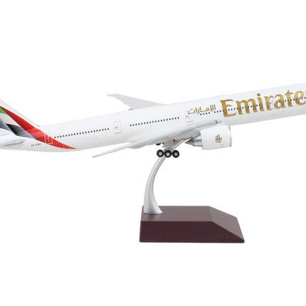 Boeing 777-300ER Commercial Aircraft "Emirates Airlines - 2023 Livery" White with Striped Tail "Gemini 200" Series 1/200 Diecast Model Airplane by GeminiJets