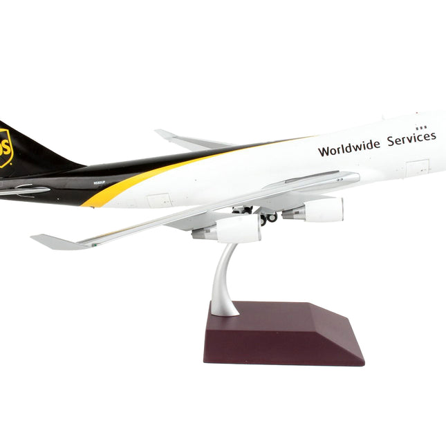 Boeing 747-400F Commercial Aircraft "UPS Worldwide Services" White with Brown Tail "Gemini 200 - Interactive" Series 1/200 Diecast Model Airplane by GeminiJets