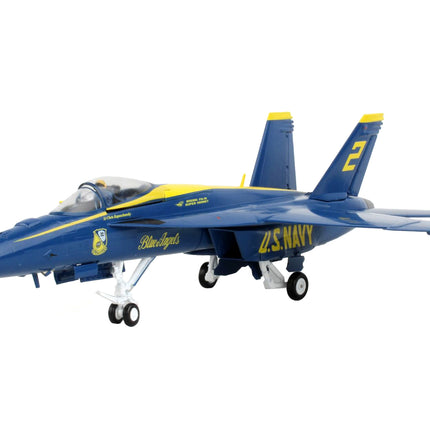 Boeing F/A-18E Super Hornet Fighter Aircraft "Blue Angels #2" United States Navy "Gemini Aces" Series 1/72 Diecast Model Airplane by GeminiJets