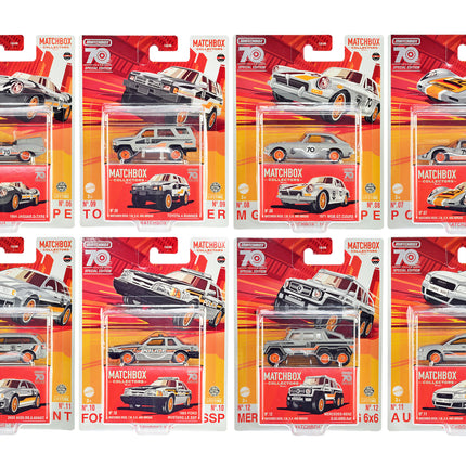 "Collectors" Superfast 2023 S "70 Years" Special Edition Set of 8 pieces Diecast Model Cars by Matchbox