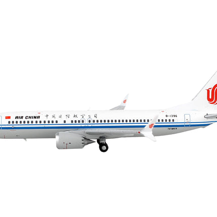 Boeing 737 MAX 8 Commercial Aircraft "Air China" White with Blue Stripes 1/400 Diecast Model Airplane by GeminiJets