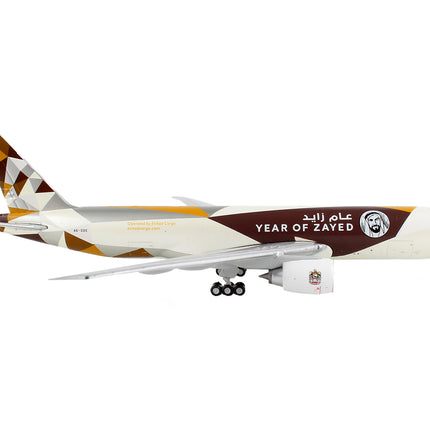 Boeing 777F Commercial Aircraft "Etihad Cargo - Year of Zayed" White with Graphics 1/400 Diecast Model Airplane by GeminiJets