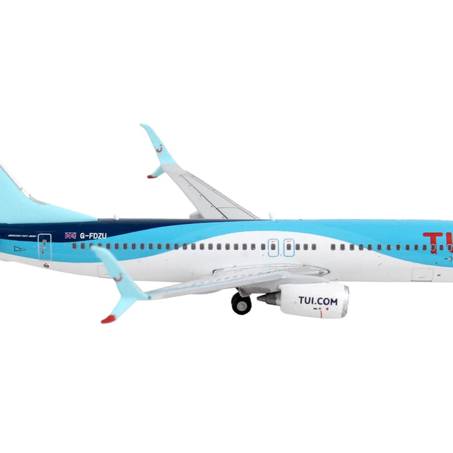 Boeing 737-800 Commercial Aircraft "TUI Airways" Blue and White 1/400 Diecast Model Airplane by GeminiJets