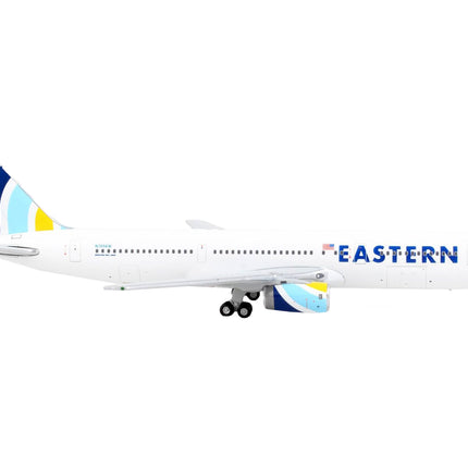 Boeing 767-300ER Commercial Aircraft "Eastern Airlines" White with Striped Tail 1/400 Diecast Model Airplane by GeminiJets