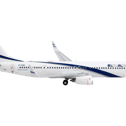 Boeing 737-900ER Commercial Aircraft "El Al Israel Airlines" White with Blue Stripes 1/400 Diecast Model Airplane by GeminiJets