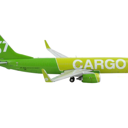 Boeing 737-800BCF Commercial Aircraft "S7 Airlines Cargo" Green 1/400 Diecast Model Airplane by GeminiJets