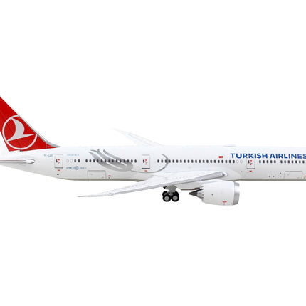 Boeing 787-9 Commercial Aircraft "Turkish Airlines" White with Red Tail 1/400 Diecast Model Airplane by GeminiJets