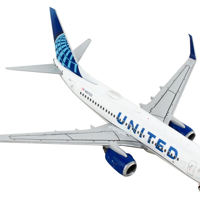 Boeing 737-700 Commercial Aircraft "United Airlines" White with Blue 1/400 Diecast Model Airplane by GeminiJets