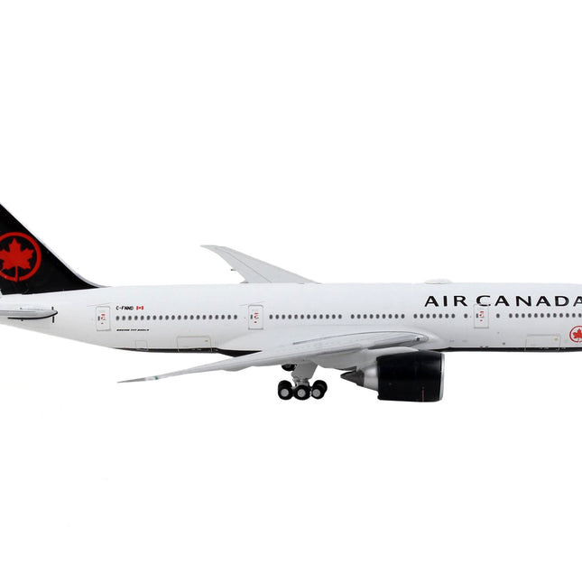 Boeing 777-200LR Commercial Aircraft "Air Canada" White with Black Tail 1/400 Diecast Model Airplane by GeminiJets