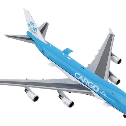 Boeing 747-400F Commercial Aircraft "KLM Royal Dutch Airlines Cargo" Blue and White "Interactive Series" 1/400 Diecast Model Airplane by GeminiJets